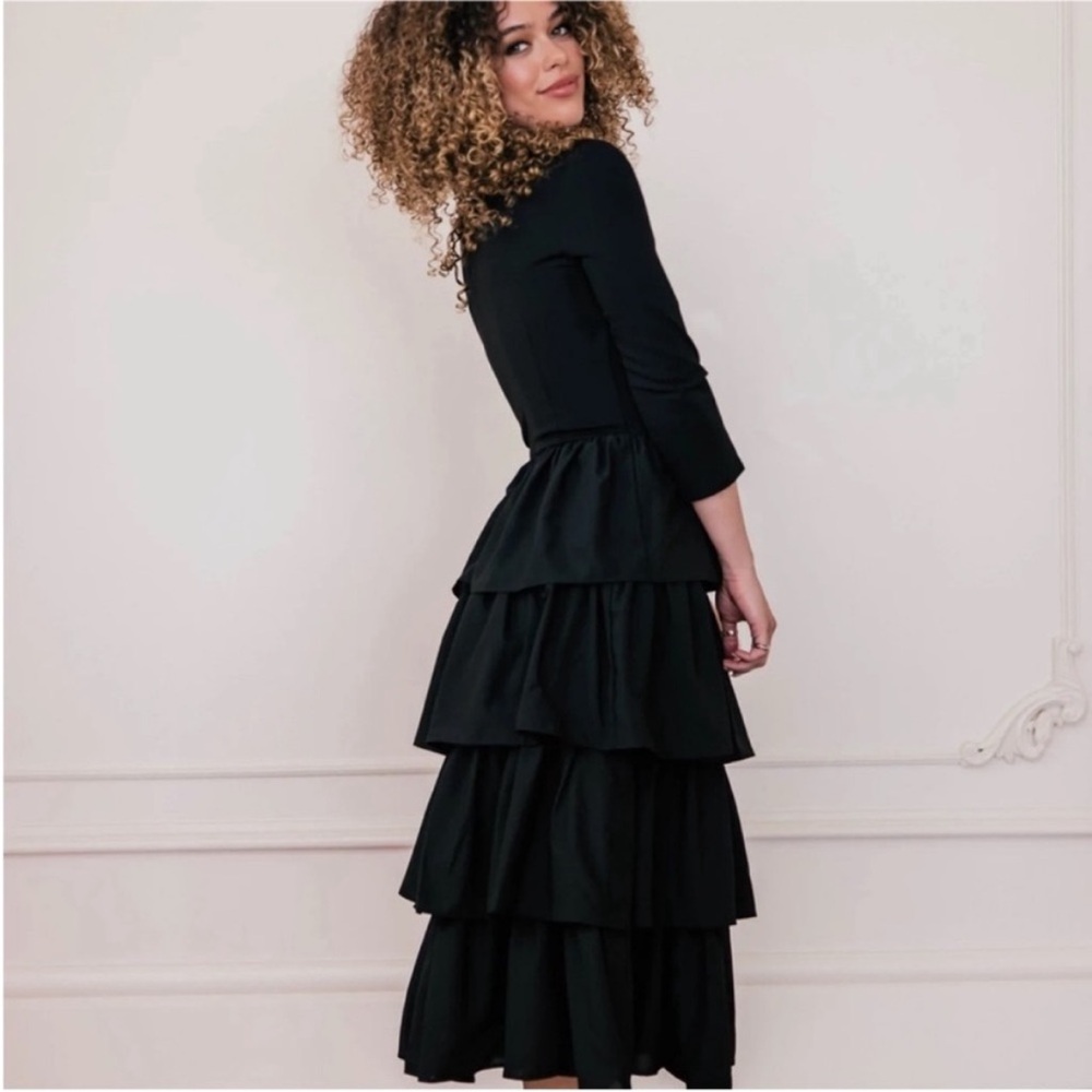 Jessakae Eiffel Ruffle Dress - Size Medium